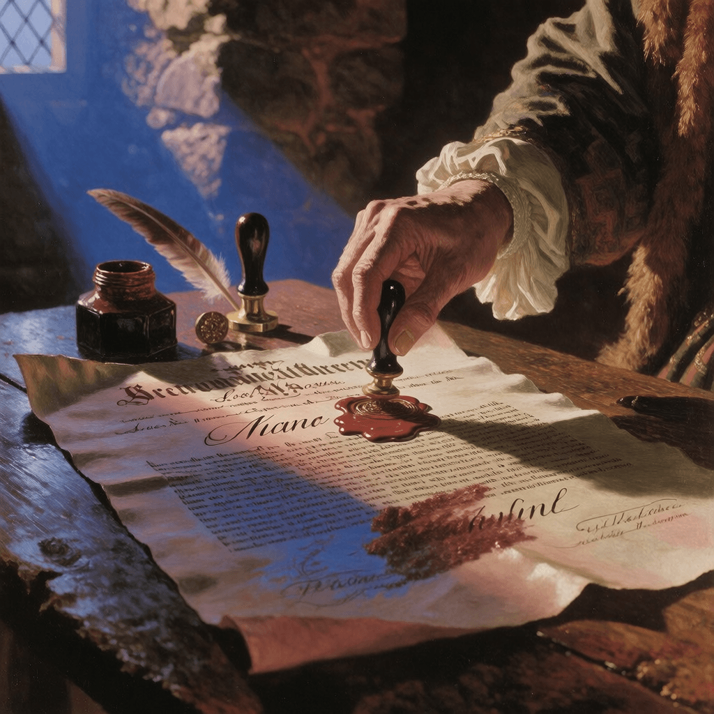Panel 04 · The marriage contract, 21 February 1678 · /Sir Lachlan Mòr Mackinnon + More MacLeod · Quarrel story · Emma-Jane MacKinnon-Lee · MacKinnon Antigua Plantation Forensic Analysis